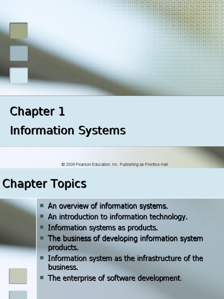 Information Systems - Chapter 1 | PDF | Information System | Project ...