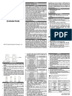 Instructions For 2019-Ncov Ab Test (Colloidal Gold) : Product Name Intended Use