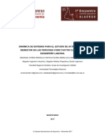 Dinámica de Sistemas para El Estudio de Actividades de Bienestar en Las Personas Como Factor Clave en El Desempeño Laboral