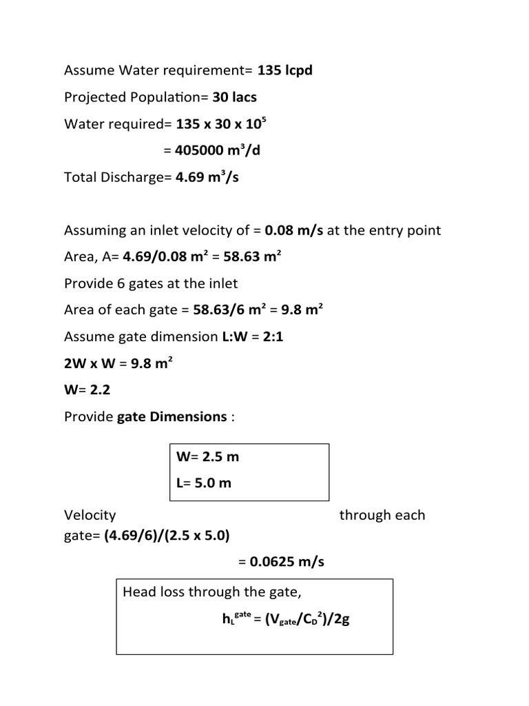 Water Treatment Plant Design PDF Filtration Pump