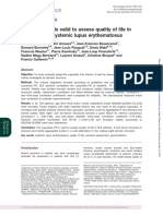 LupusQol Pour Evaluation de La Qualite de Vie Devilliers 2012 PDF