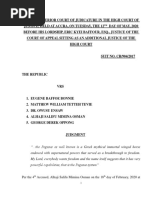 Full Judgement On Republic V Eugene Baffoe Bonnie and Four Others