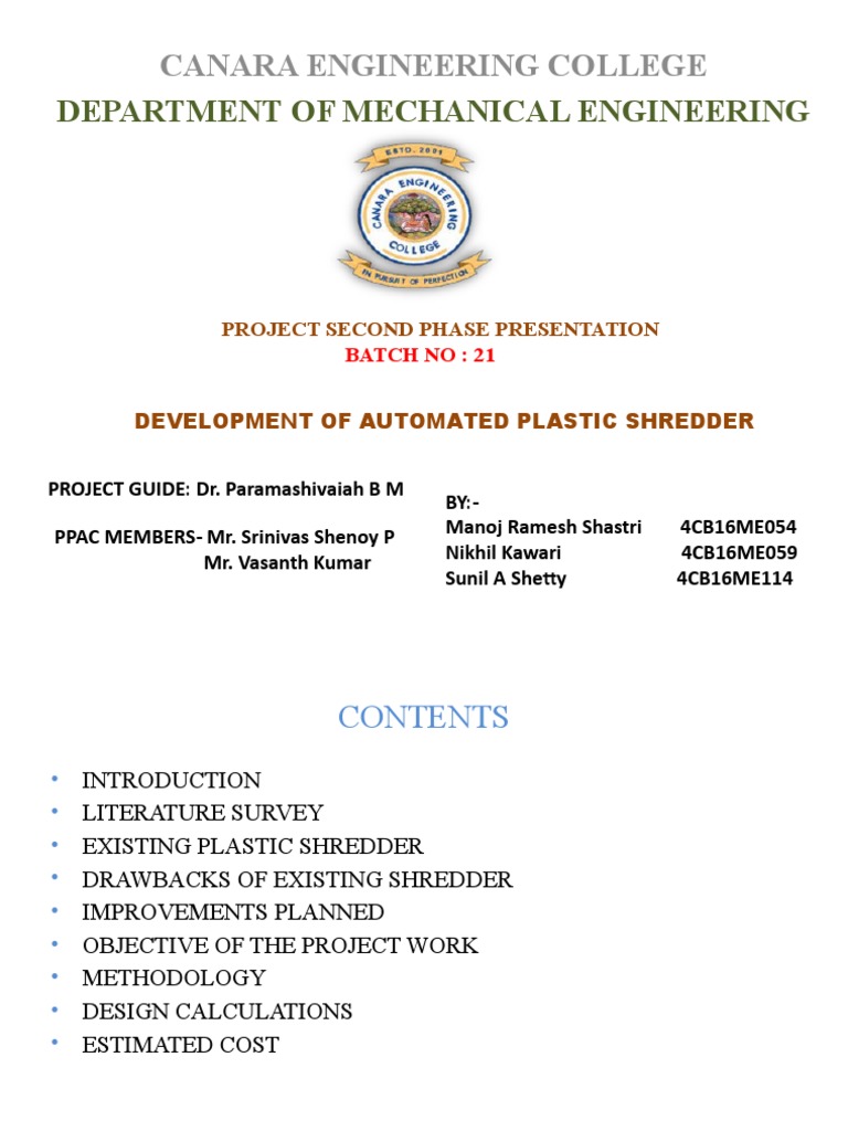 Batch 21 Second Phase | PDF | Machines | Plastic