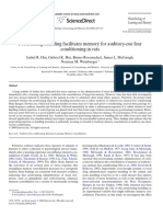 Hui Et Al. - 2006 - Posttraining Handling Facilitates Memory For Auditory-Cue Fear Conditioning in Rats