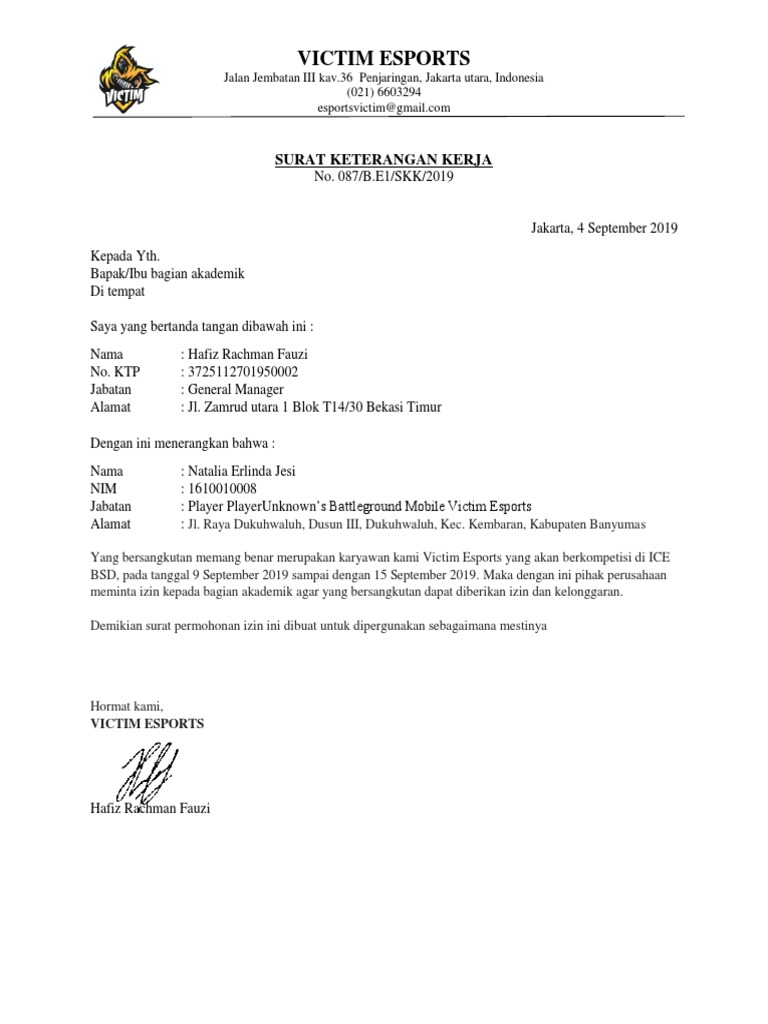 Surat Izin Perusahaan | PDF
