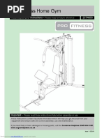 Pro Fitness Home Gym: Assembly & User Instructions - 237/4693