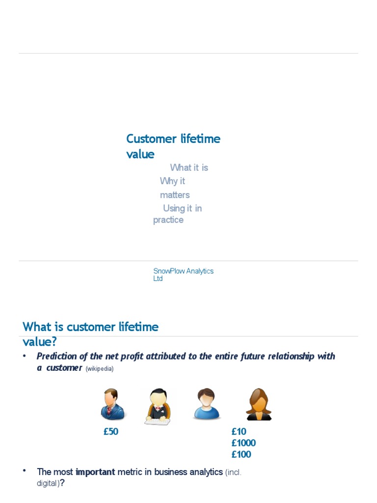 Understanding Customer Lifetime Value | PDF | Media Manipulation ...
