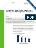 Hackett Procurement Strategic Value Recognition Insight PDF