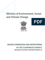 Online SUBMISSION and Monitoring of CRZ CLEARANCES (OSMCC)