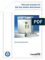 Vacuum Pumps For Table Top Steam Autoclaves: Application Brochure