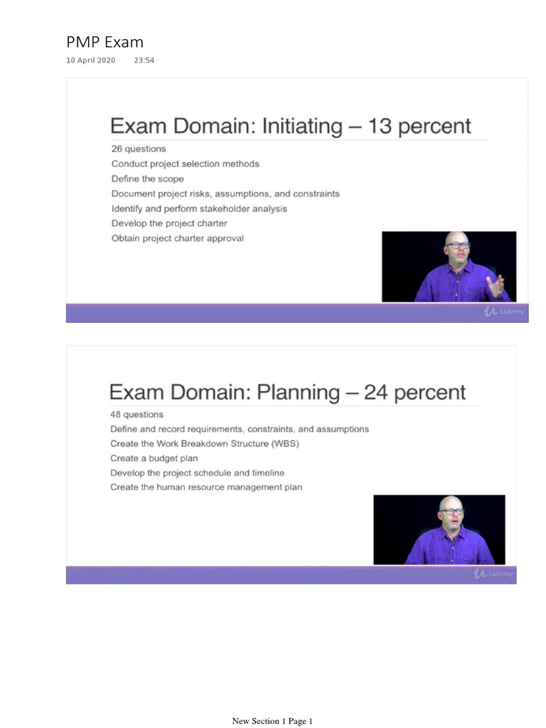 PMP Exam Overview and Details | PDF