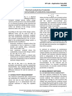 MT-Lab - Application Note #02 03/2018 Electrical Conductivity of Materials Review and Principles of Conductivity Measurement I - Introduction