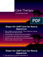 Self-Care Therapy: Jhune Dominique Galang