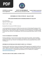 Town of Riverhead Update On COVID-19 - March 27, 2020