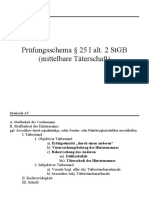 Prüfungsschema 25 I Alt. 2 STGB (Mittelbare Täterschaft)