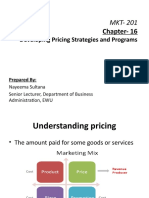 Chapter-16: Developing Pricing Strategies and Programs