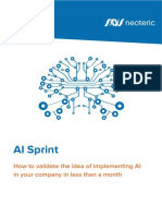 AI Sprint. How To Validate The Idea of AI in Your Company in Less Than A Month