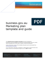 Business - Gov.au Marketing Plan Template and Guide
