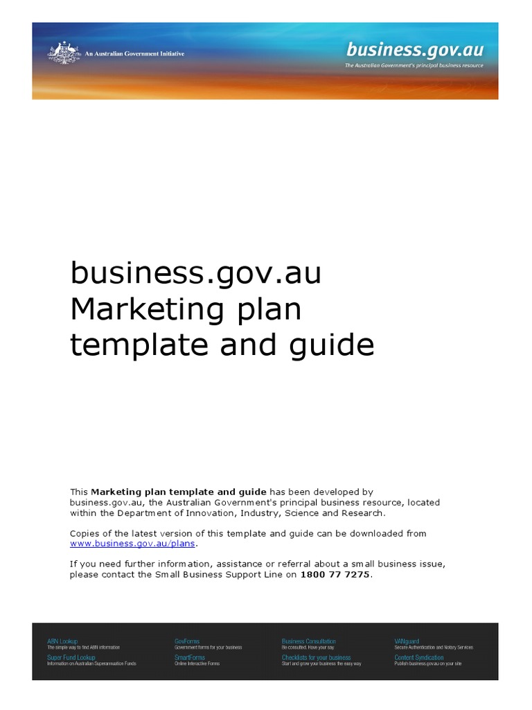 Marketing Plan Template Guide | PDF | Marketing | Marketing Strategy