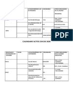 Calendario Actos Civicos