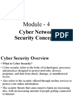 Module - 4: Cyber Network Security Concepts