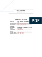 Loan Agreement Key Terms