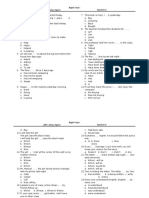 (MFH Bahasa Inggris) Pretest Ii: English Topics