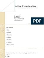 Shoulder Examination: Prepared by