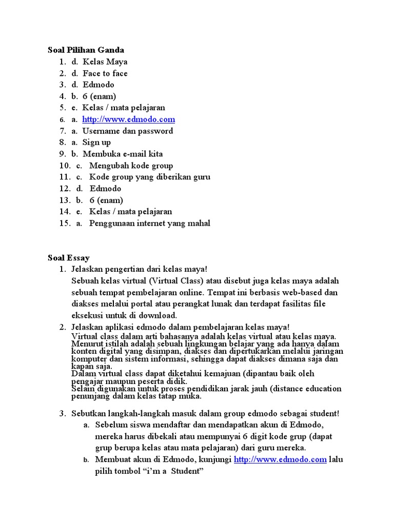 Tgs Soal Kelas Maya Paulina Damayanty Maturbongs X Tkj