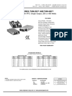 Low Profile With PFC: Single Output, 250 or 400 Watts: MD/MF Series: Thin-250™ and Thin-400™