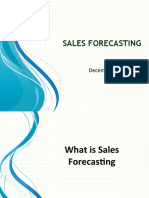 Sales Management - Lecture 14 Sales Forecasting