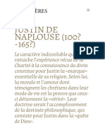 Justin de Naplouse (100-165) La Foi de Nos Pères PDF