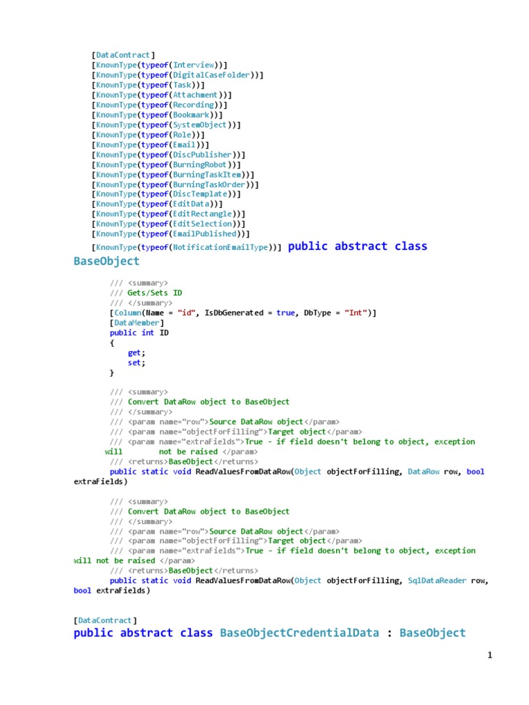 Classes Description | PDF | Integer (Computer Science) | Filename