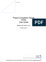 Project Completion Report (PCR) User Guide