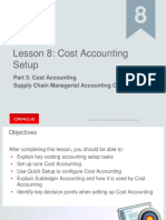 Fusion Cost Accounting Setup