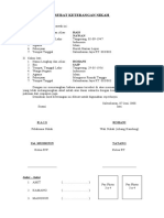 Surat Keterangan Nikah