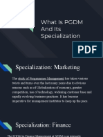 What Is PGDM and Its Specialization