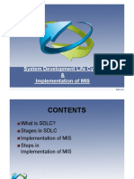 System Development Life Cycle Implementation of Mis