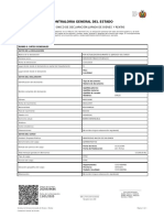 Contraloria General Del Estado: Formulario Único de Declaración Jurada de Bienes Y Rentas