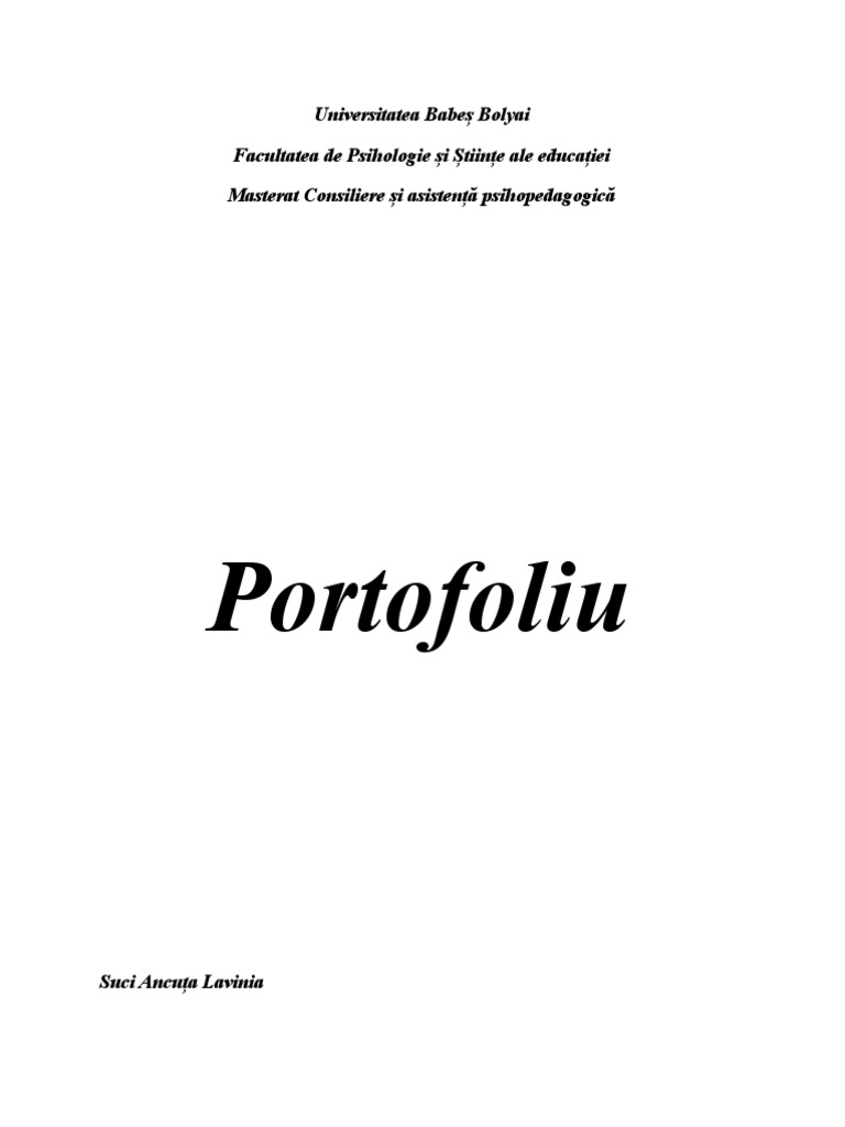 Portofoliu | PDF