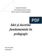 Idei Si Doctrine Doctrine Fundamentale in Pedagogie