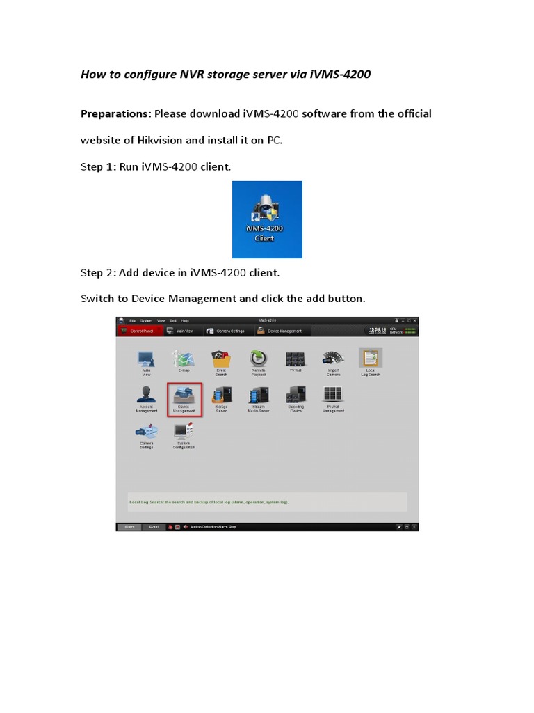Configuring NVR Storage with iVMS-4200 | PDF | Business | Computers