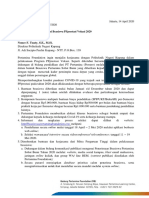 Poltek Negeri Kupang - Surat Beasiswa 2020