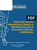 Cuaderno Secundaria Texto de Apoyo Pedagogico para La Prevencion de La Violencia Sexual y Comercial