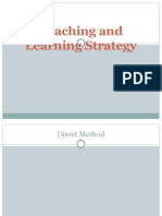 Teaching and Learning Strategy