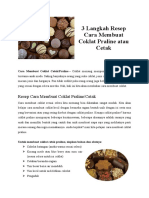 3 Langkah Resep Cara Membuat Coklat Praline Atau Cetak