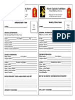 Official Application Form