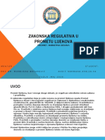 Zakonska Regulativa U Prometu Lijekova Seminarski Rad