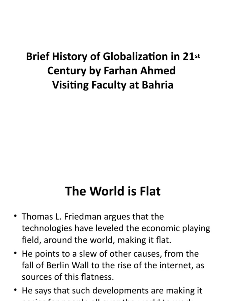 21st Century Globalization Overview | PDF | Globalization | Trade