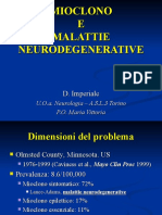 mioclono e neurodegenerazione
